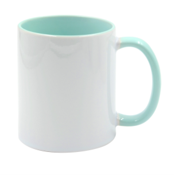 Keramiktasse 'Two Tones' für Sublimation Rim & Handle